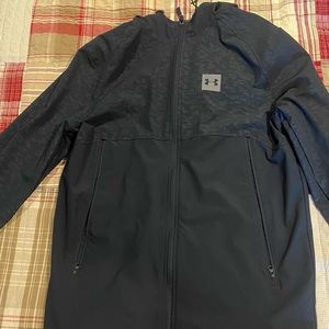Mens small under armour long rain jacket